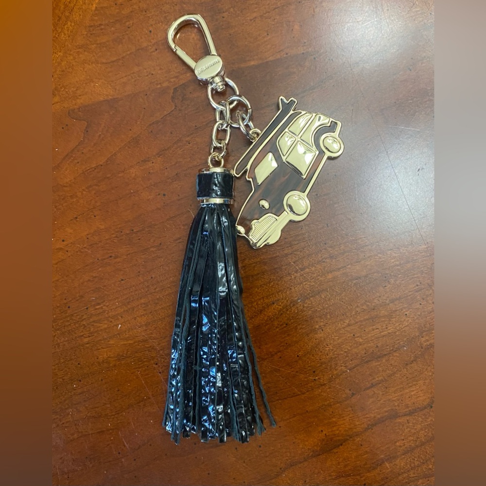 🔥BRAHMIN🔥Copa Car Charm Tassel in Black Melbourne EUC